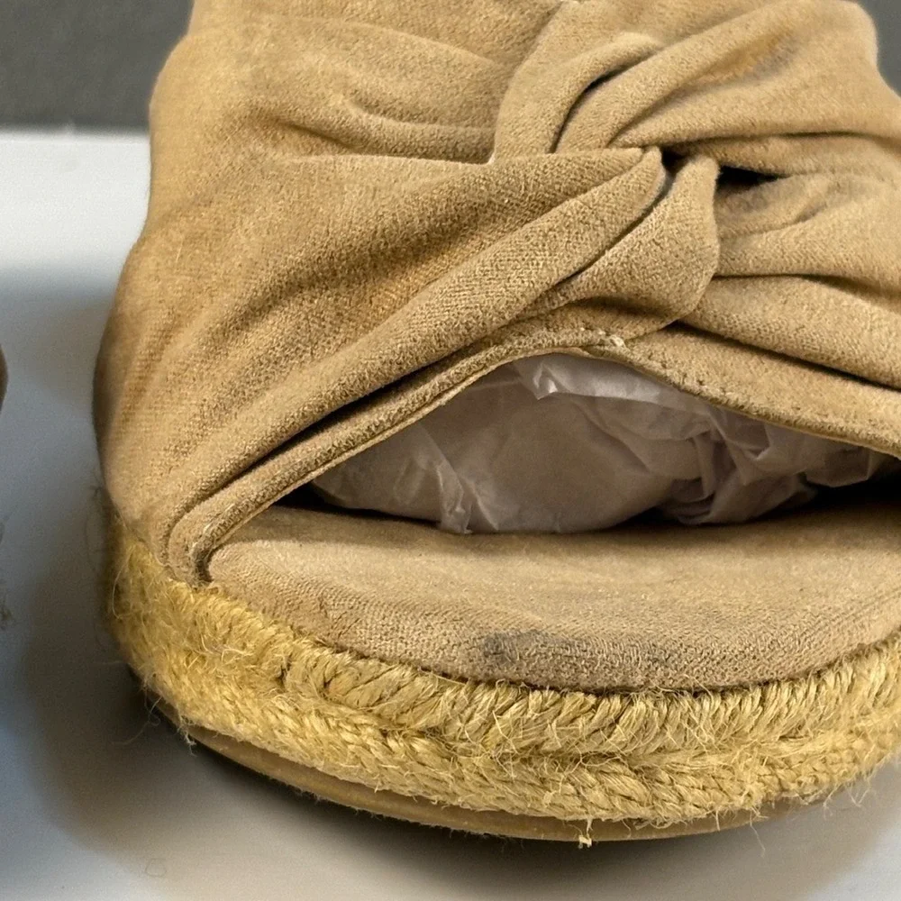 Circus by Sam‎ Edelman Women's Tan Espadrille Wedge Sandals Size 9.5